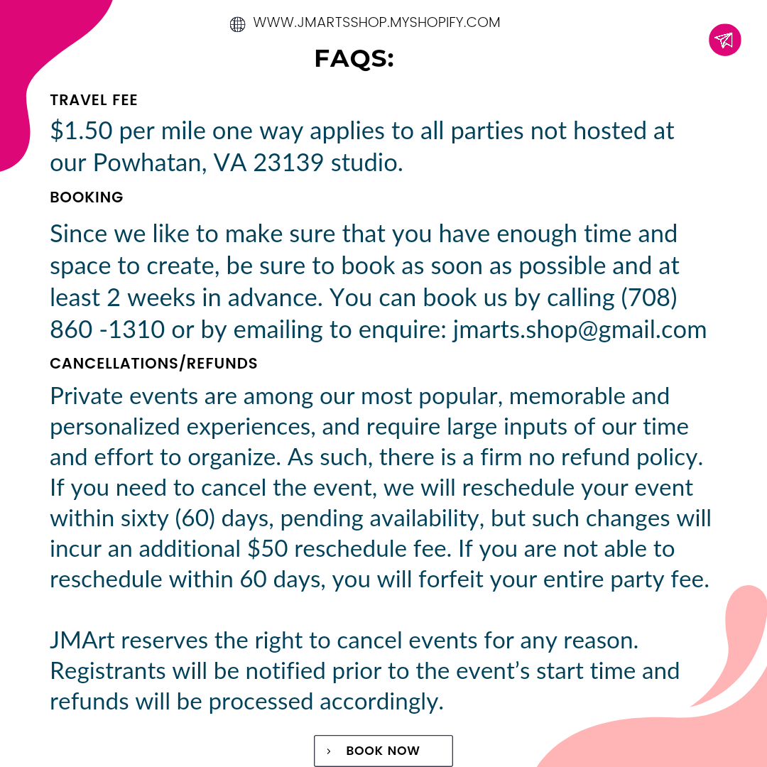Paint - n - Praise Party Packages