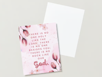FREE 1 Samuel 2:2 - Scripture Art Download - Digital Print - Phone Wallpaper - Print and Frame