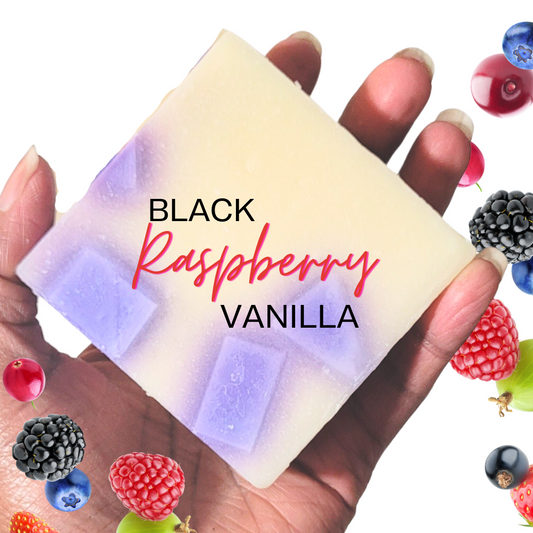 "Black Raspberry Vanilla" Handmade Natural Bar Soap