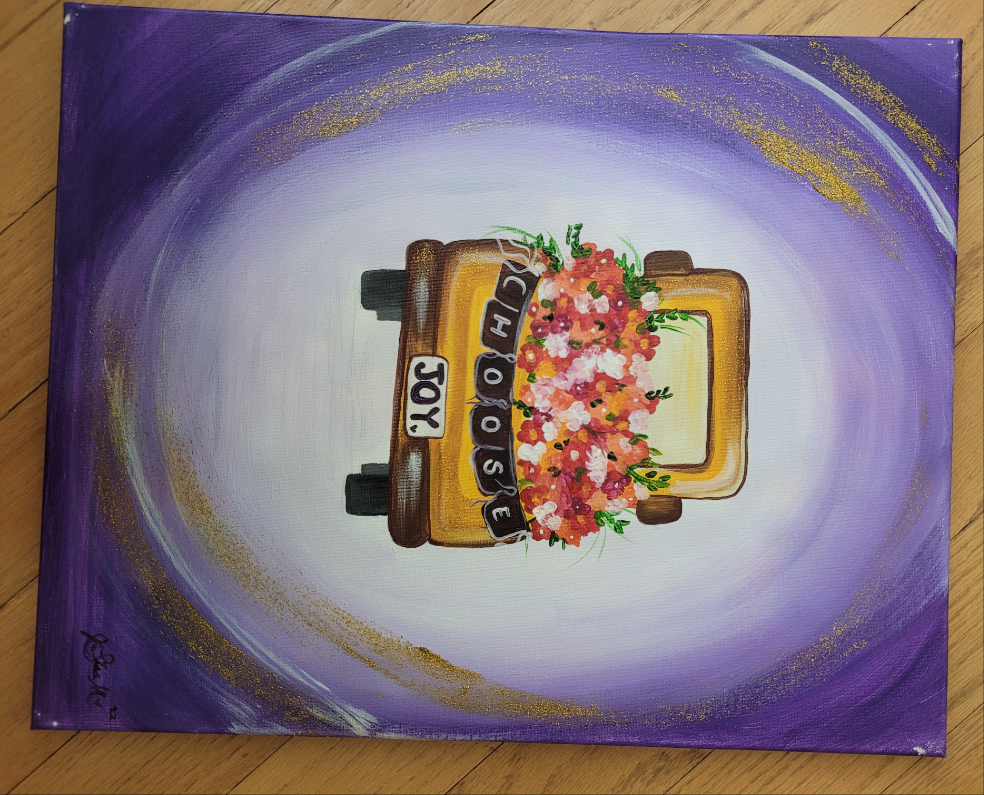 "Choose Joy" 16x20 painting