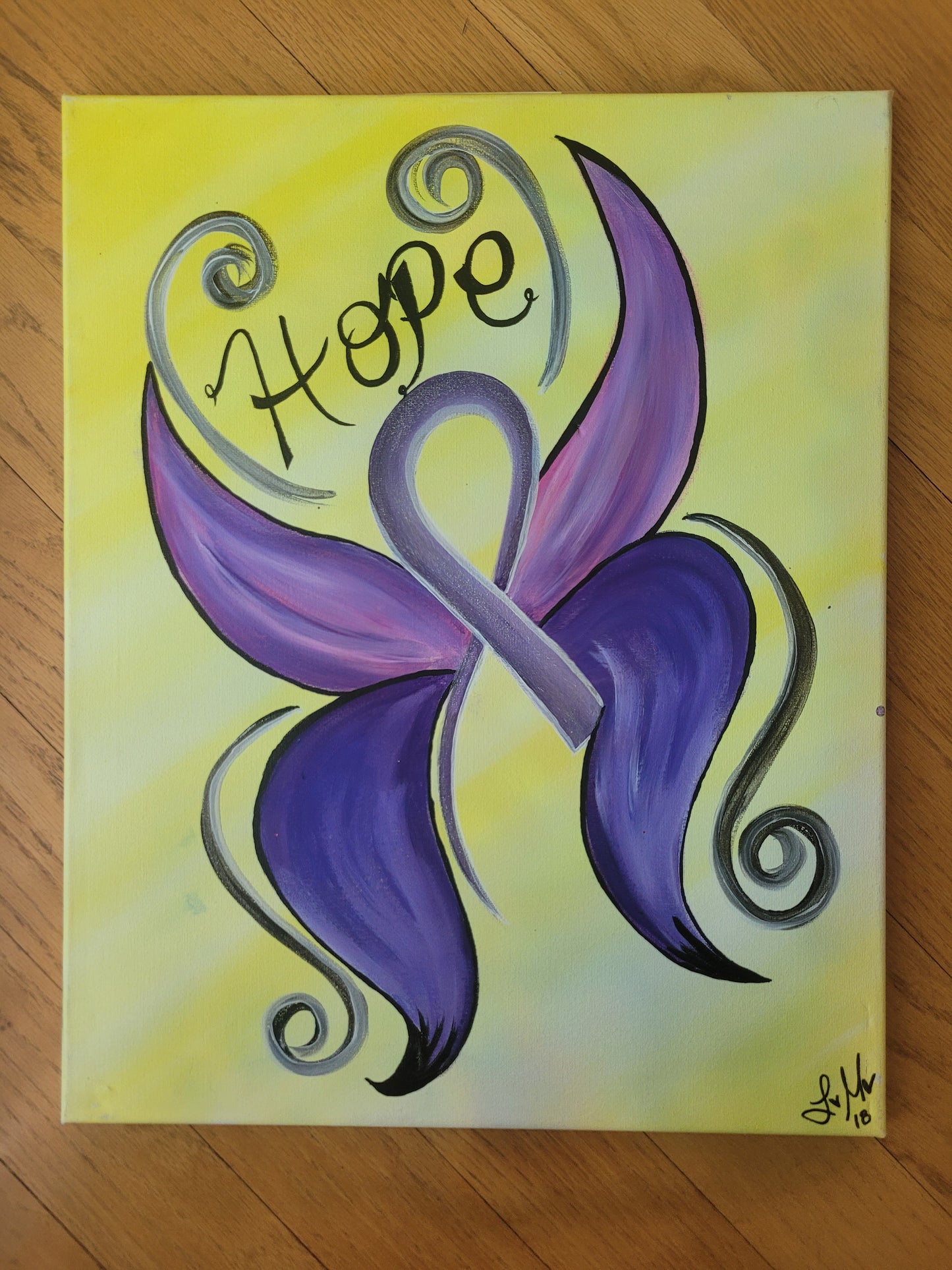 "Hope" 🦋 butterfly painting 16 x 20